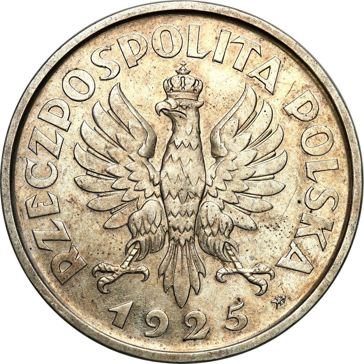 Konstytucja 5 złotych 1925 - 100 perełek - PIĘKNA i RZADKA